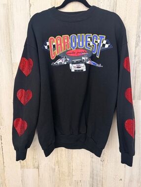 Furst of a Kind Unisex OS L/XL Carquest Racing Heart Sleeve Sweatshirt